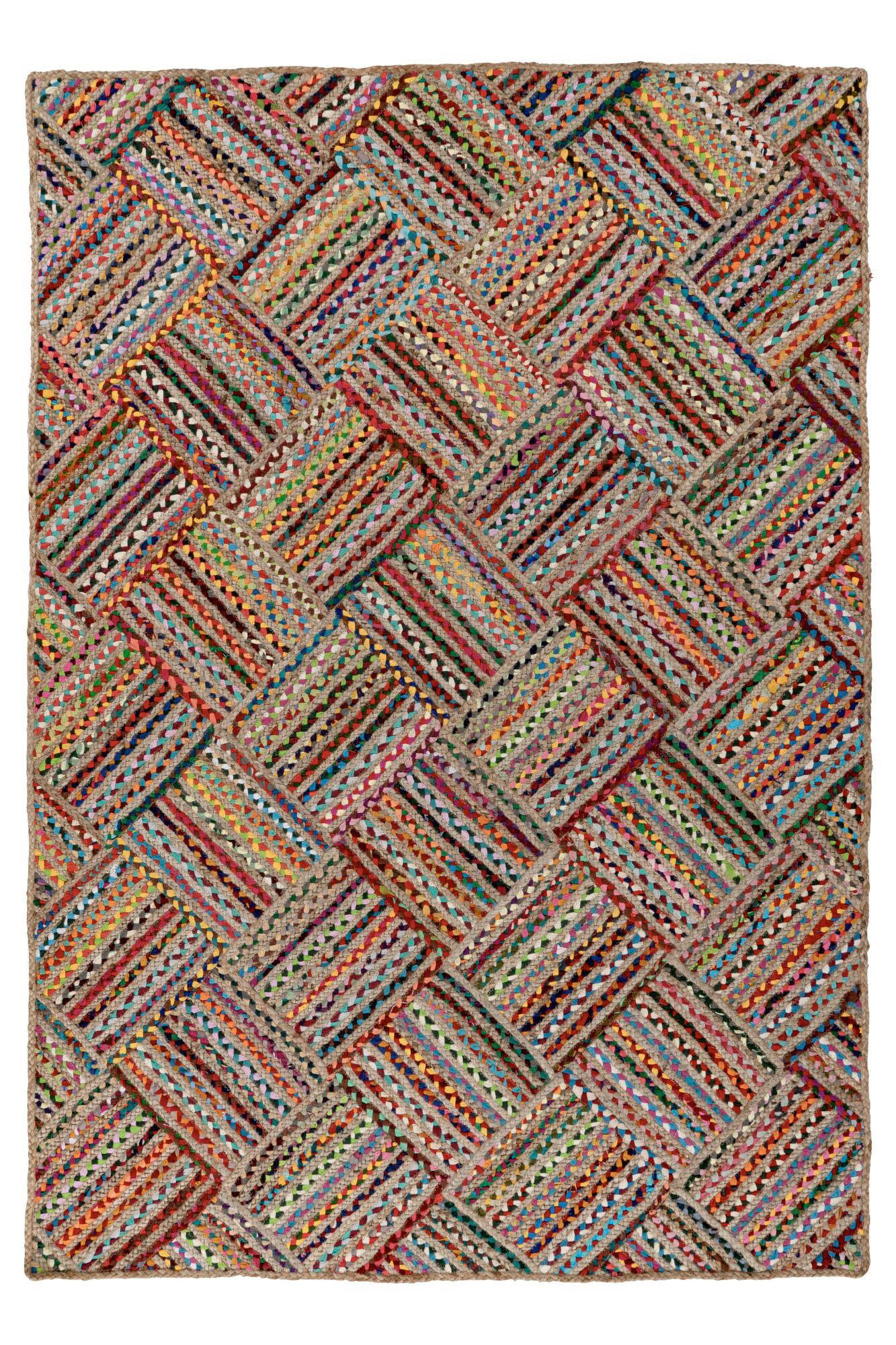 FLACHWEBETEPPICH 160/230 cm Multicolor rechteckig  - Multicolor, Basics, Textil (160/230cm) - Kayoom