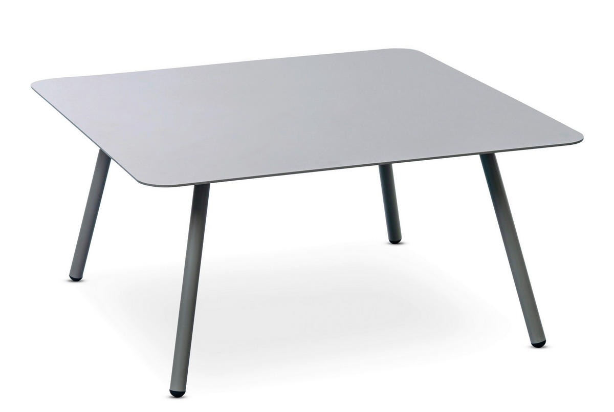 BEISTELLTISCH in Metall 75/75/35 cm  - Grau, Design, Metall (75/75/35cm) - Xora
