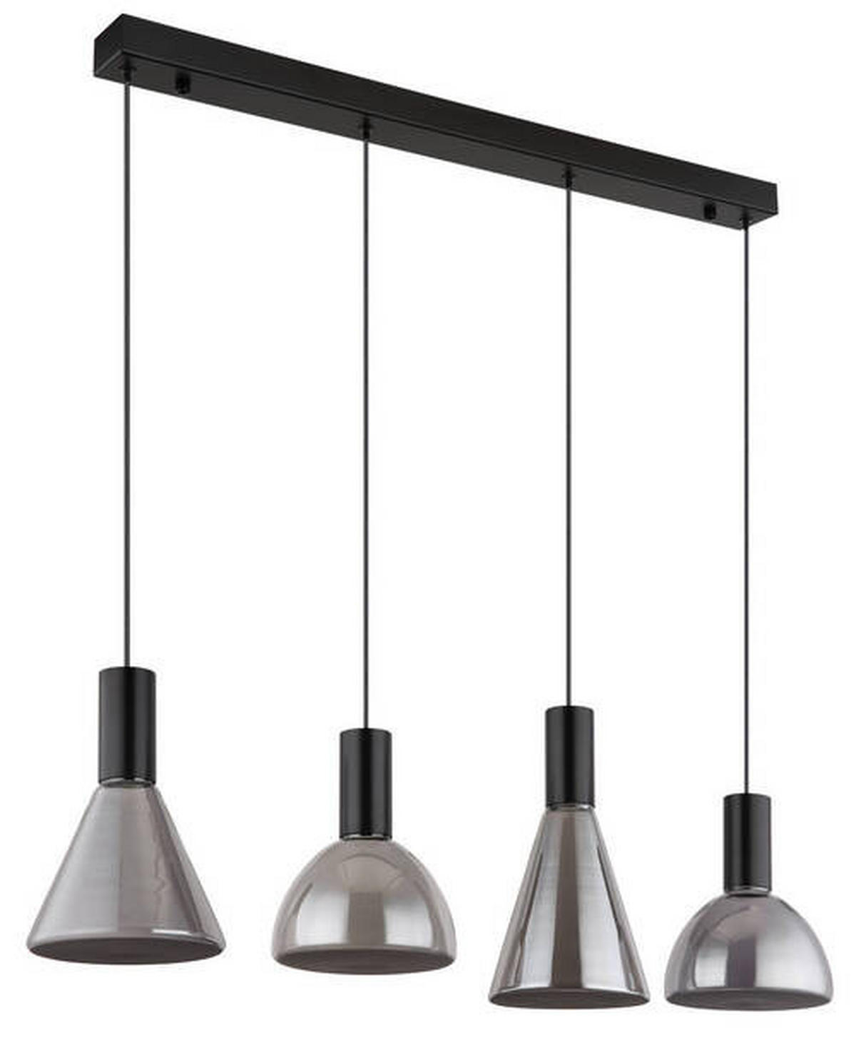 LED-HÄNGLAMPA 87/17/150 cm  - ljusgrå, Design, metall/glas (87/17/150cm) - Globo
