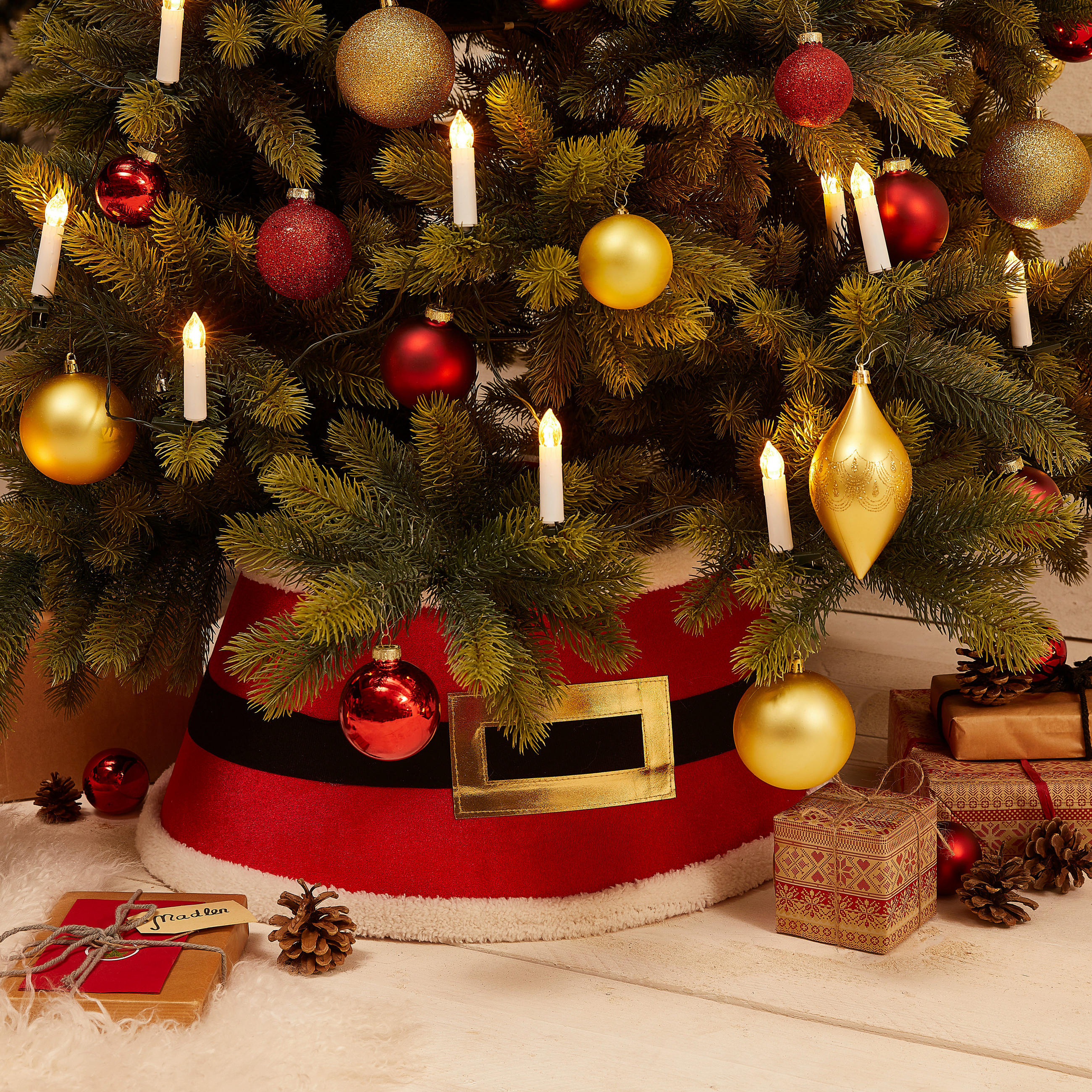 CHRISTBAUMKUGEL-SET 34-teilig Rot - Rot, Basics, Kunststoff (8,00cm)