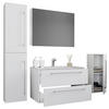 BADEZIMMER  in 127 cm  - Weiß/Grau, MODERN, Keramik/Holzwerkstoff (127cm) - MID.YOU