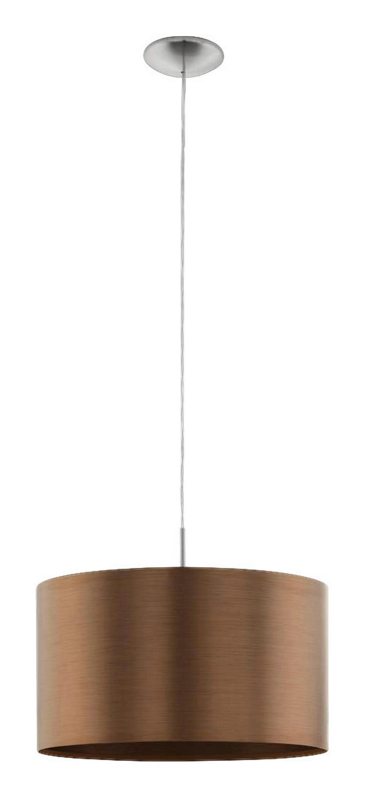 HÄNGELEUCHTE 45/110 cm  - Braun/Kupferfarben, Design, Kunststoff/Metall (45/110cm)