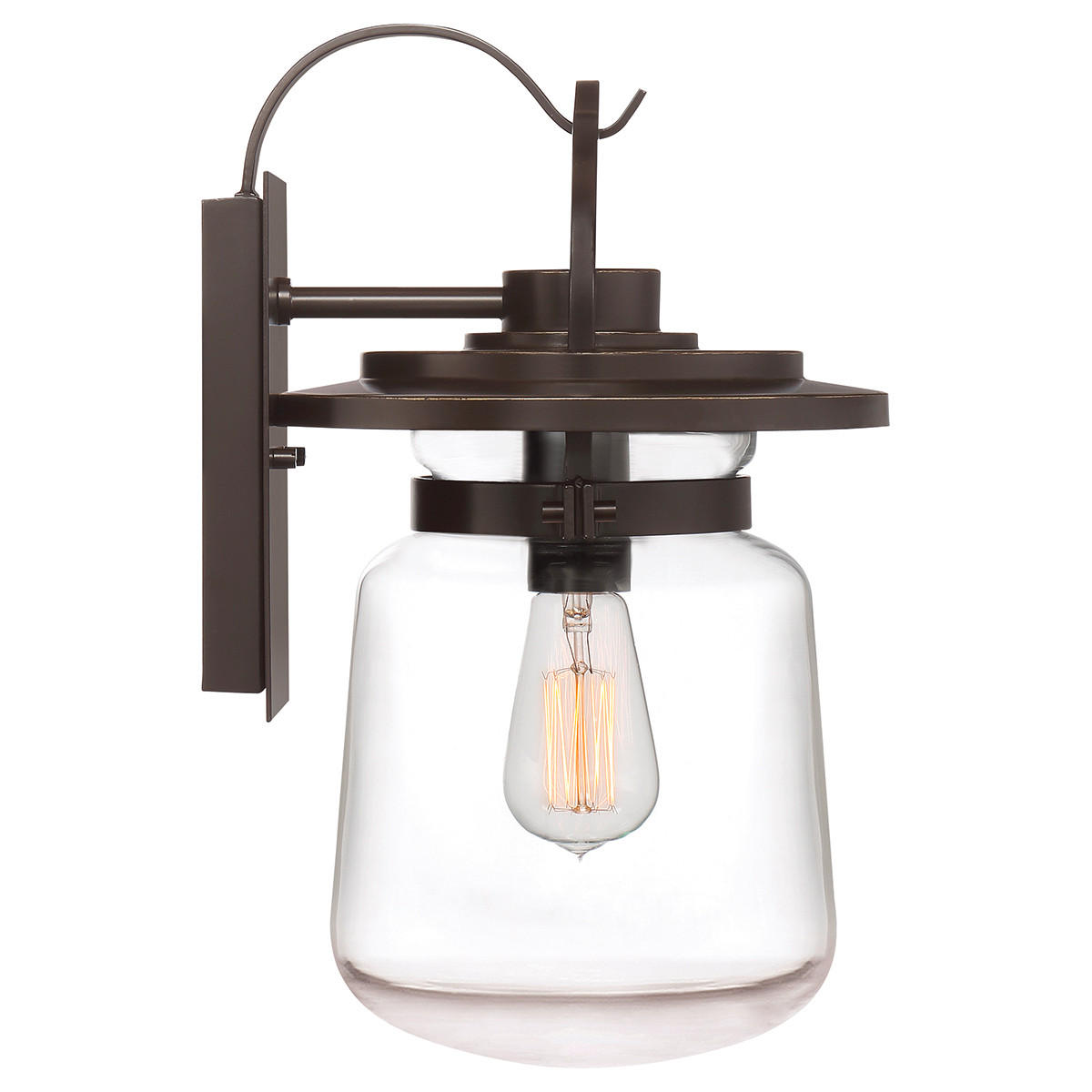 AUSSENWANDLEUCHTE - Bronzefarben, Konventionell, Glas/Metall (22,8/25,3/39,3cm) - Elstead Lighting