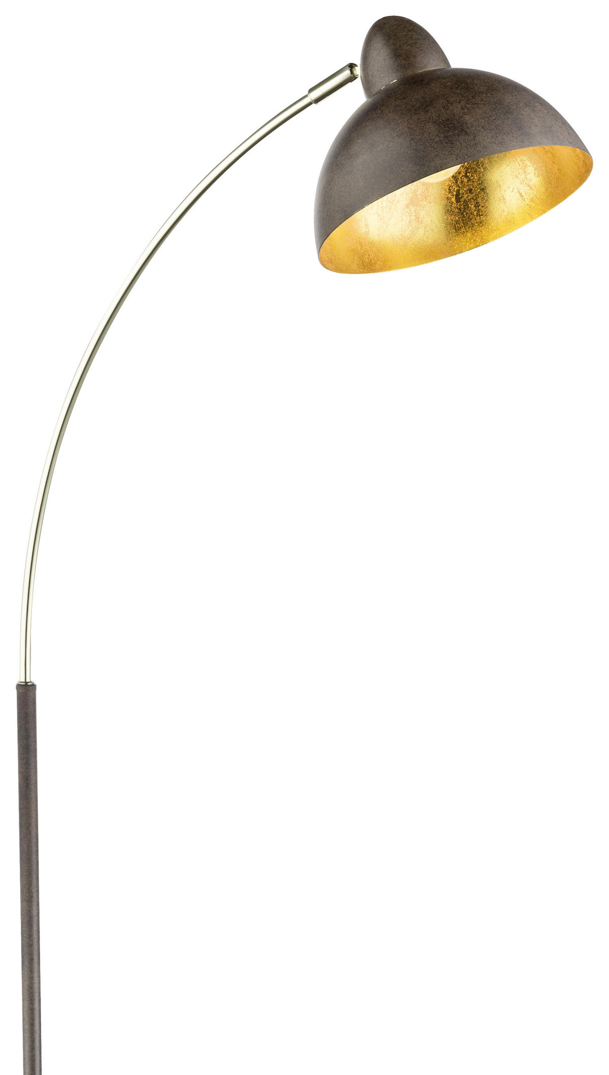 BOGENLEUCHTE - Rostfarben/Goldfarben, Trend, Metall (50/23/155cm) - Globo