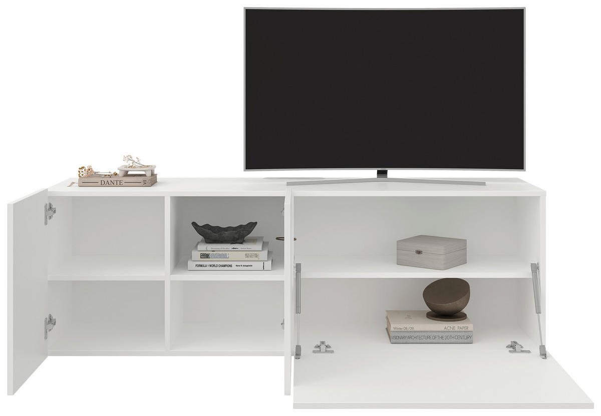 LOWBOARD  in 150/50/42 cm  - Weiß, Design, Holzwerkstoff (150/50/42cm) - Hom`in