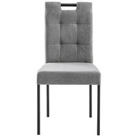 STOL, kovina, tekstil siva  - črna/siva, Moderno, kovina/tekstil (46/91/61cm) - Carryhome