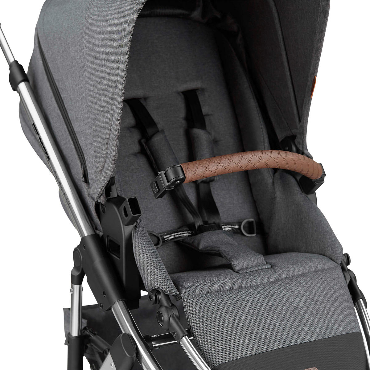 KOMBIKINDERWAGEN  Salsa 4 Air  Asphalt  - Dunkelgrau/Silberfarben, Basics, Textil/Metall (95/63/110cm) - ABC Design