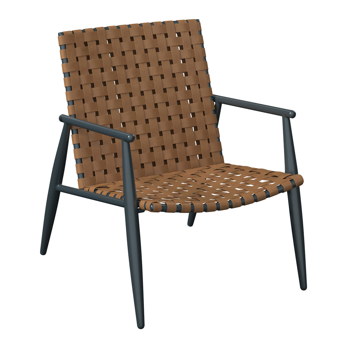 BALKONSET  3-teilig  - Schwarz/Braun, MODERN, Glas/Kunststoff (178/72.3/77.5cm) - Ambia Garden