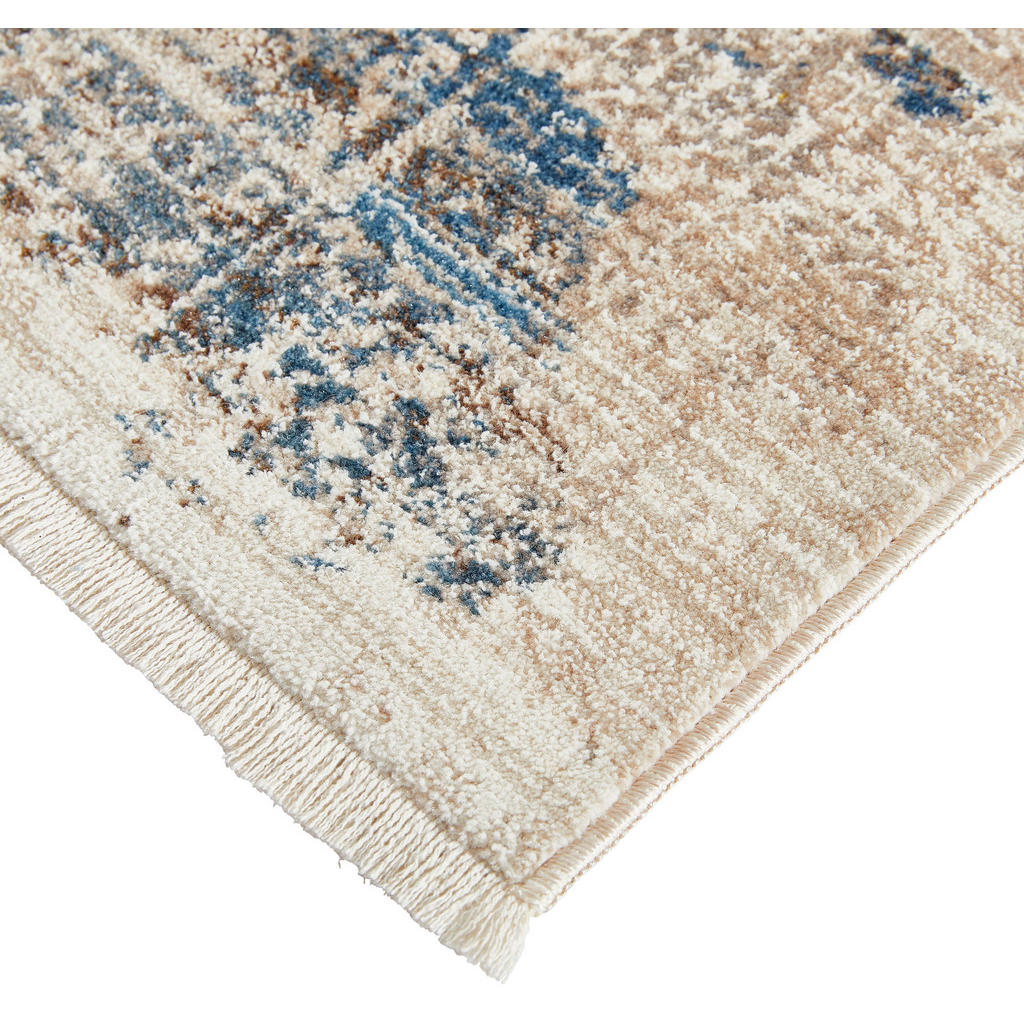 Thumbnail - Novel Vintage-Teppich Samarkand, Blau, Beige, Textil, Abstraktes, rechteckig, 200x285 cm, ISO 9001, Bsci, Oeko-Tex® Stan...