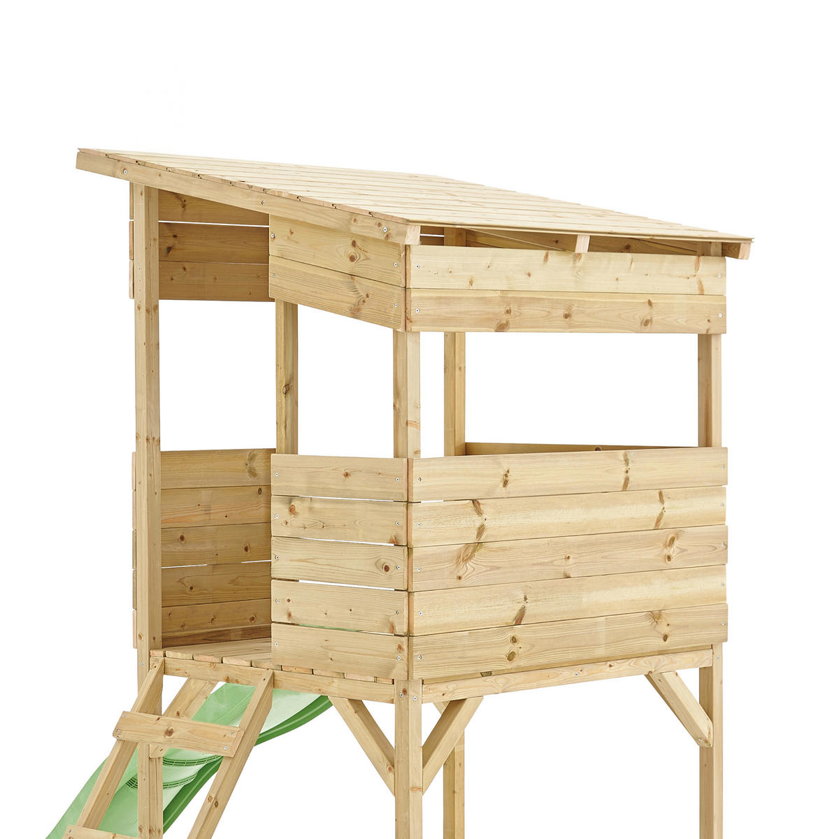 SPIELHAUS  - Fichtefarben, KONVENTIONELL, Holz (241/167/205cm) - Ambia Garden