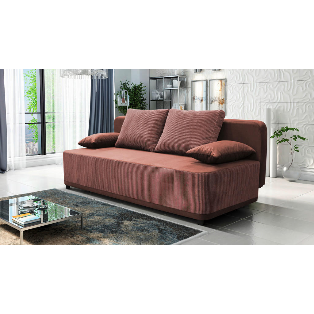 Thumbnail - Mid.you Schlafsofa, Koralle, Textil, 197x90x83 cm, Made in EU, Liegefunktion, Wohnzimmer, Sofas & Couches, Schlafsofas, ...