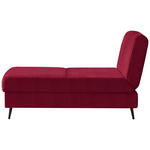 SCHLAFSOFA  in Flachgewebe Rot  - Rot/Schwarz, MODERN, Textil/Metall (205/90/92cm) - Novel