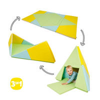 SPIELMATTE 3-in-1 faltbare Spielmatte  - Multicolor, Basics, Kunststoff/Textil (182 cmcm) - alldoro