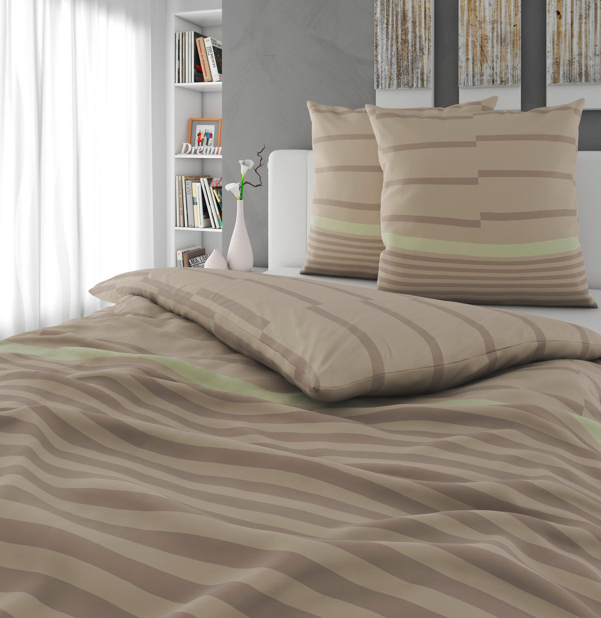 BETTWÄSCHE 200/200 cm  - Beige, Textil (200/200cm) - Bio:Vio