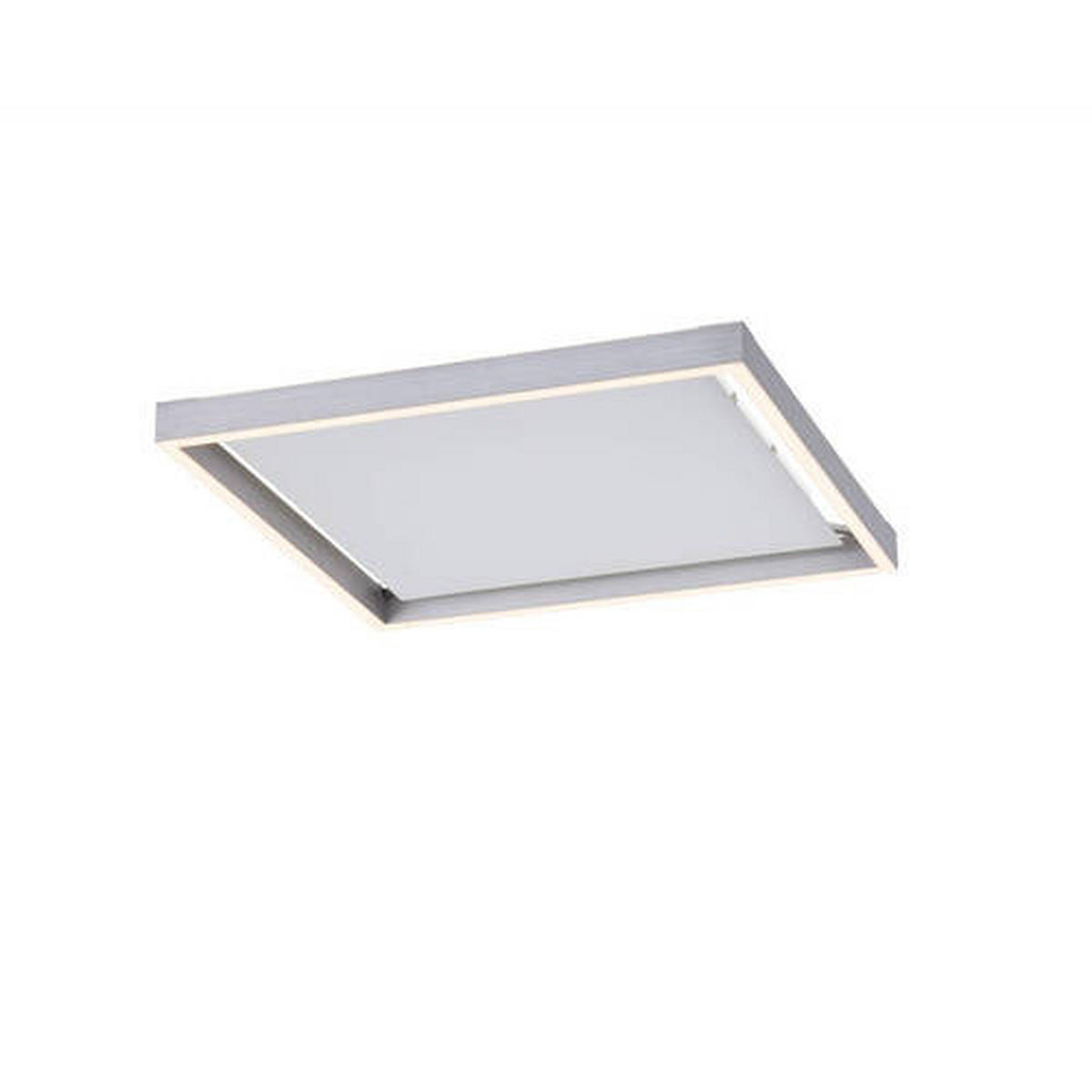 STROPNÉ LED SVIETIDLO, 45/45/5,6 cm - Design, kov/plast (45/45/5,6cm)