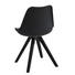 STUHL Lederlook Schwarz - Schwarz, Design, Holz/Kunststoff (48/82/56cm) - Carryhome