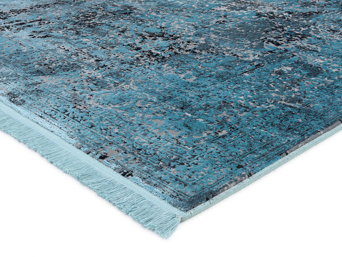 VINTAGE-TEPPICH 140/200 cm Blau  - Blau, Design, Textil (140/200cm) - Dieter Knoll
