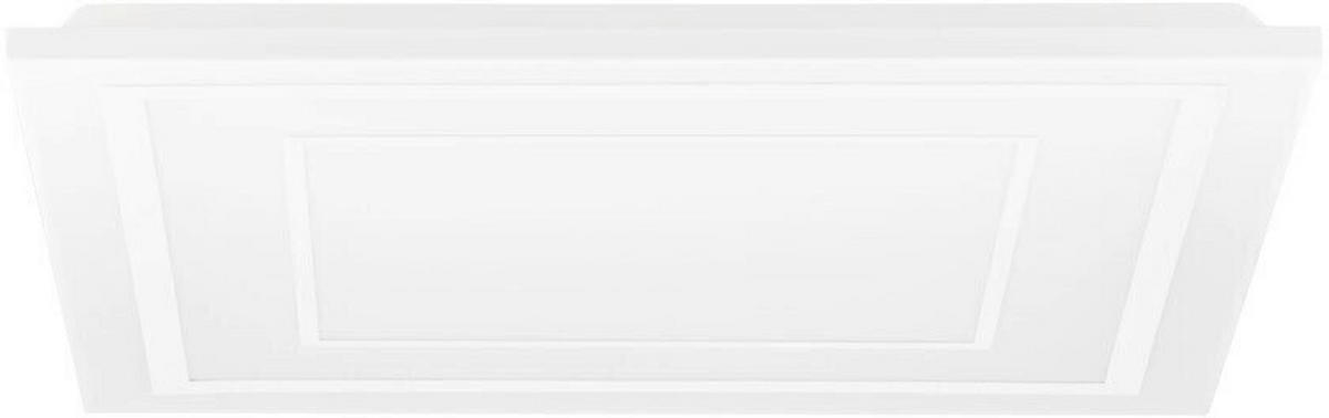 LED-DECKENLEUCHTE 43,8/43,8/6,9 cm   - Weiß, Design, Kunststoff/Metall (43,8/43,8/6,9cm) - Globo