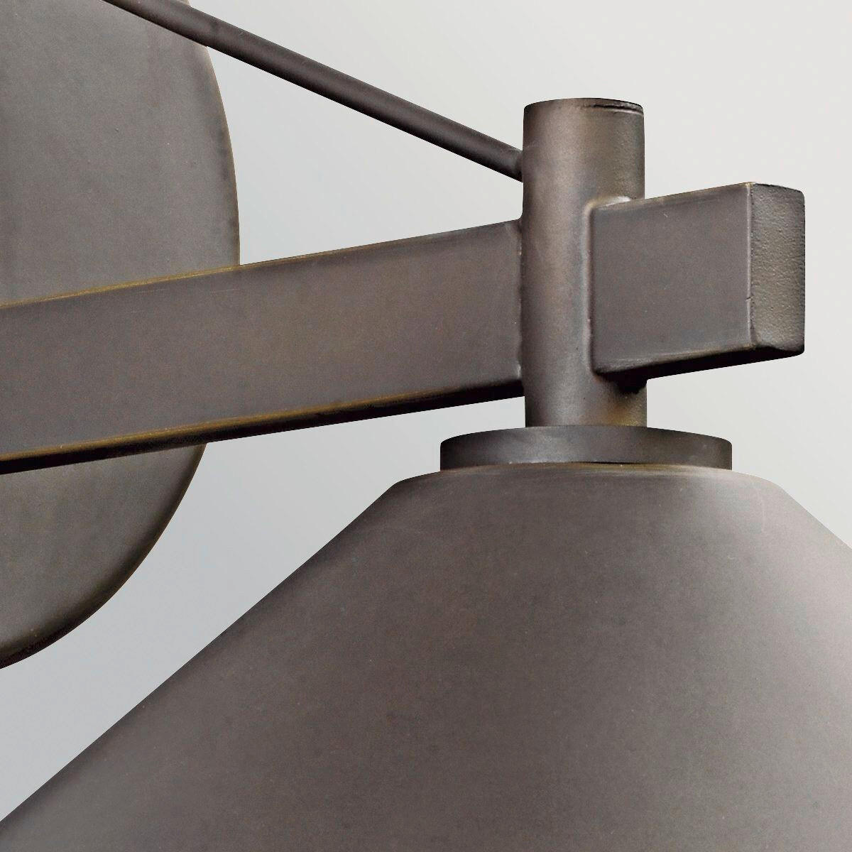 LED-WANDLEUCHTE Kichler 19,1/20,3/23,5 cm  - Bronzefarben, Design, Metall (19,1/20,3/23,5cm) - Elstead Lighting