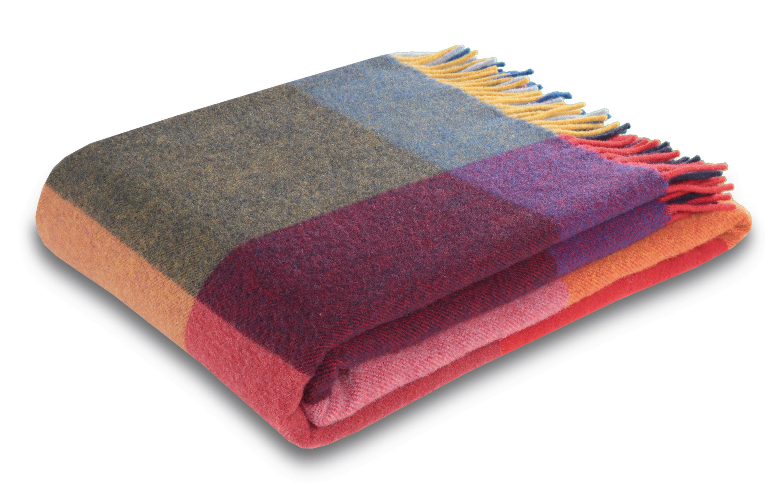 ĆEBE 130/170 cm  BRIGHT SQUARE  - plava, Konvencionalno, tekstil (130/170cm)