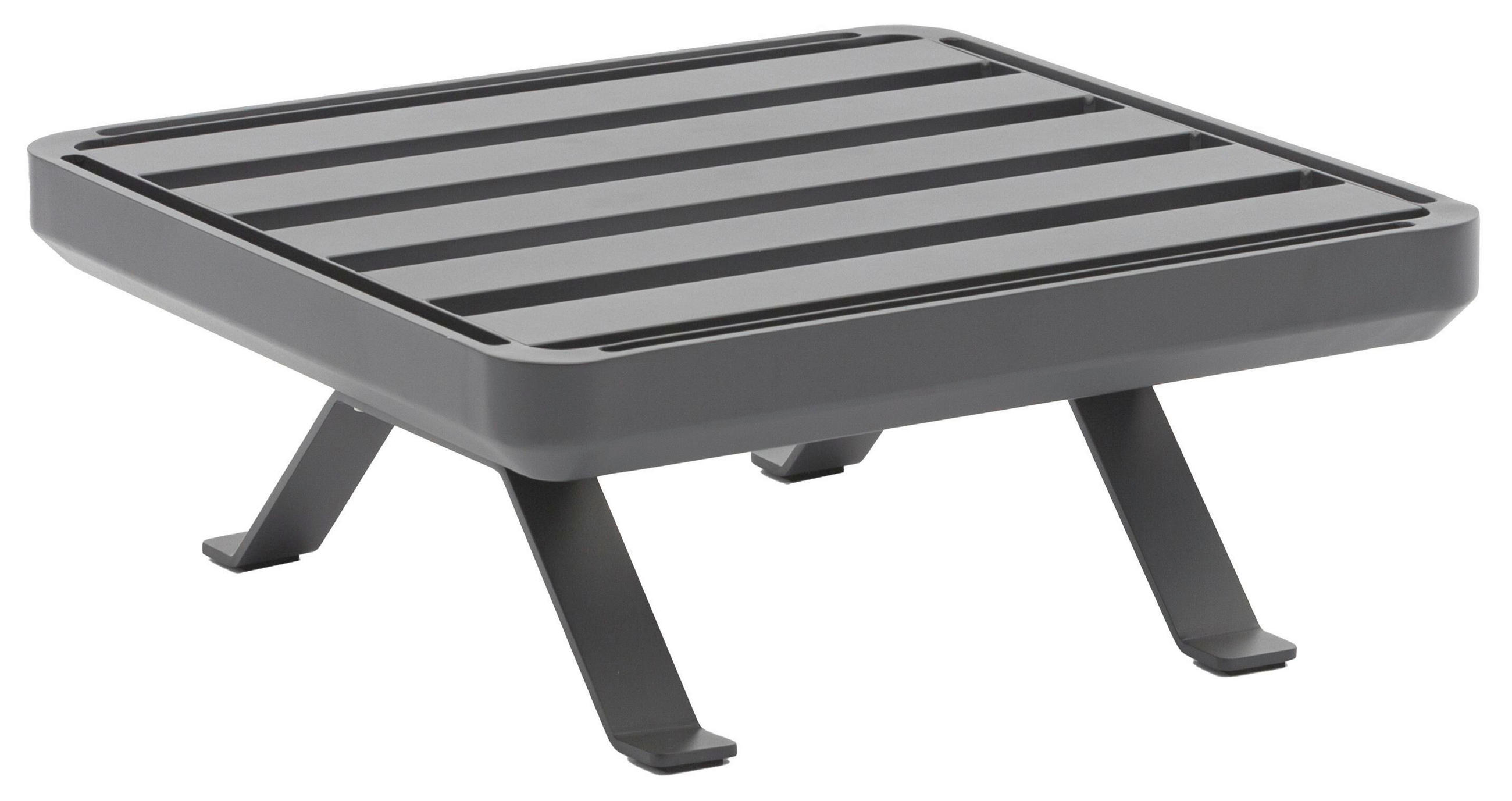 GARTENTISCHGESTELL 80/80/36 cm Metall  - Graphitfarben, Design, Metall (80/80/36cm) - Zebra 