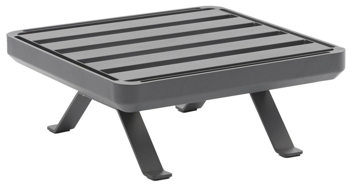 GARTENTISCHGESTELL 80/80/36 cm Metall Graphitfarben  - Graphitfarben, Design, Metall (80/80/36cm) - Zebra 