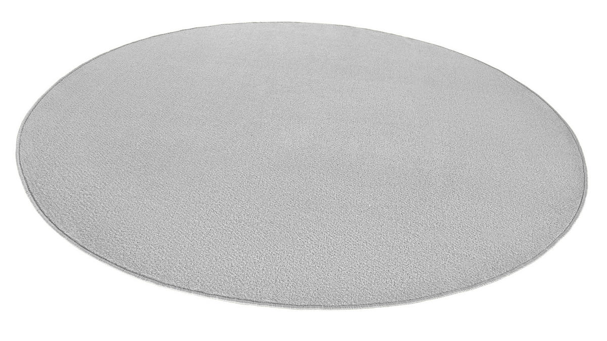 FLACHWEBETEPPICH 200 cm Fancy Hellgrau  - Hellgrau, Basics, Kunststoff (200cm)