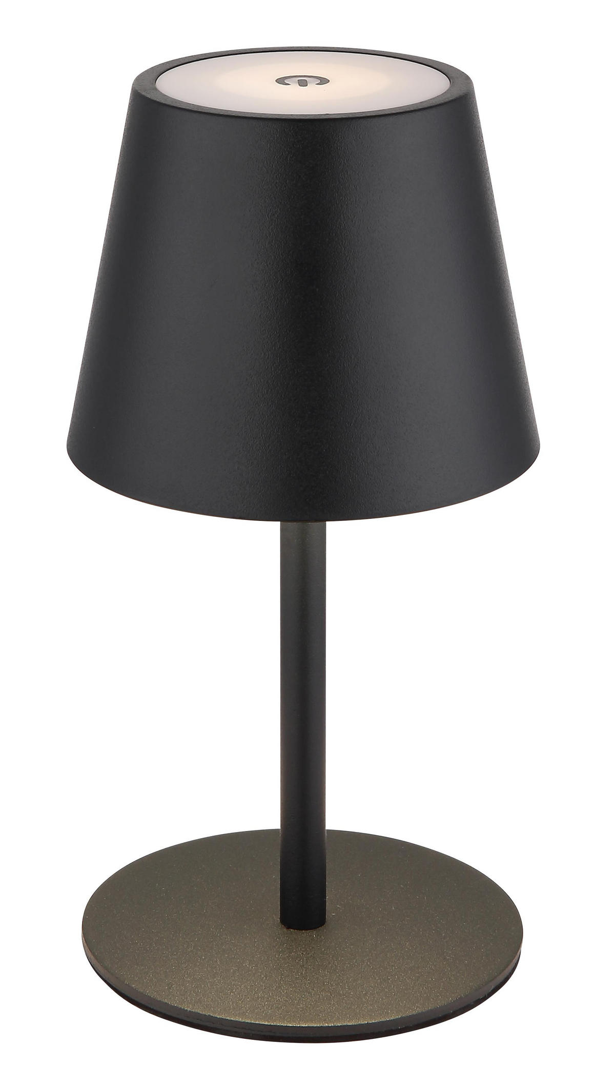 AKKU-TISCHLEUCHTE 11,5/36 cm   - Opal/Schwarz, Trend, Kunststoff/Metall (11,5/36cm) - Novel