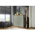 SCHUHSCHRANK 120/115/34 cm  - Eichefarben/Schwarz, Design, Holzwerkstoff/Kunststoff (120/115/34cm) - Xora