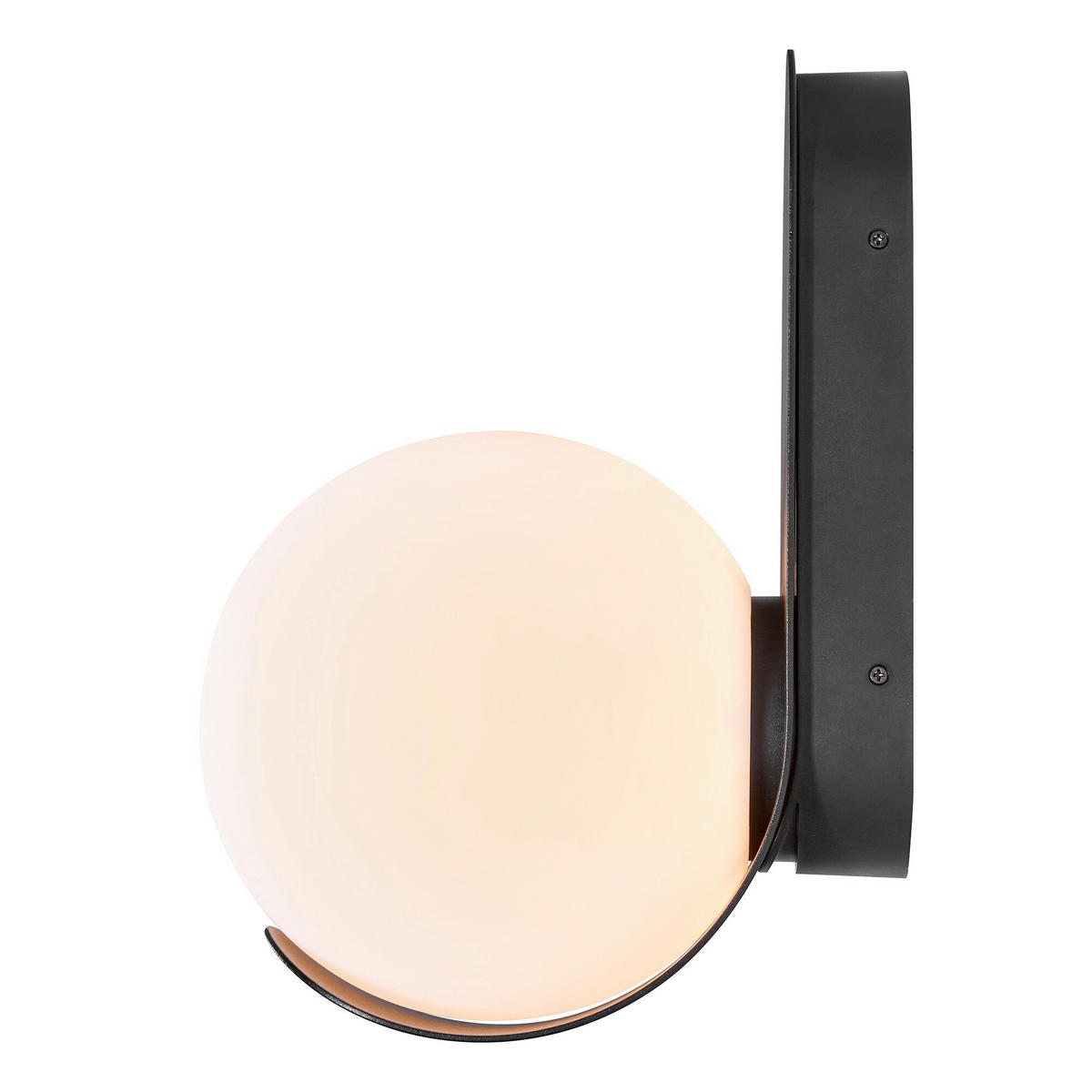 AUßENWANDLEUCHTE 18/21,8/30,5 cm   - Schwarz/Weiß, KONVENTIONELL, Kunststoff/Metall (18/21,8/30,5cm) - Nordlux