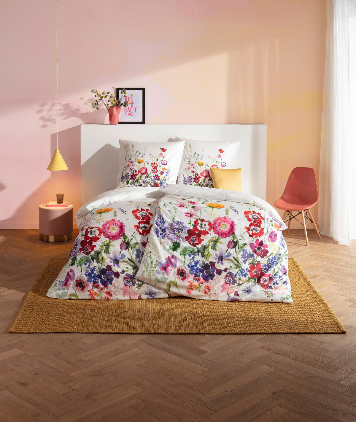 BETTWÄSCHE 2-teilig Impulse Makosatin 135/200 cm  - Multicolor, Design, Textil (135/200cm) - Estella