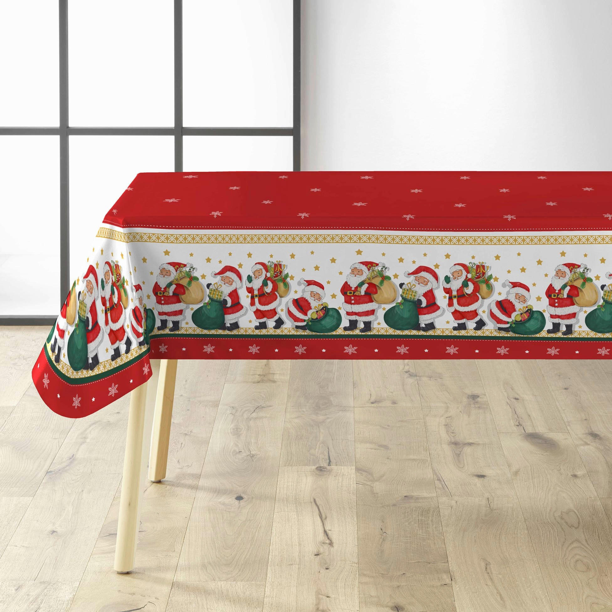 METRAŽNI PRT 140/200 cm rdeča, bela  - rdeča/bela, Konvencionalno, umetna masa (140/200cm) - X-Mas