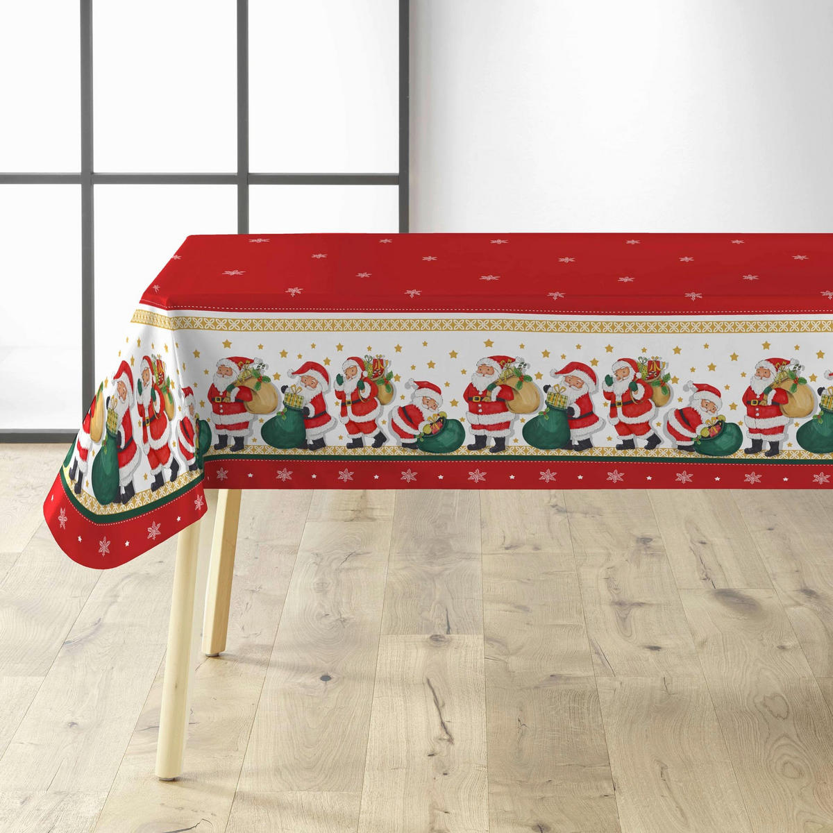 METRAŽNI PRT rdeča, bela  - rdeča/bela, Konvencionalno, umetna masa (140cm) - X-Mas