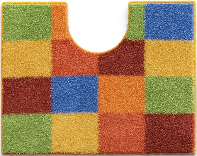 WC-VORLEGER Multicolor 50/60 cm  - Multicolor, Basics, Kunststoff/Textil (50/60cm) - Grund