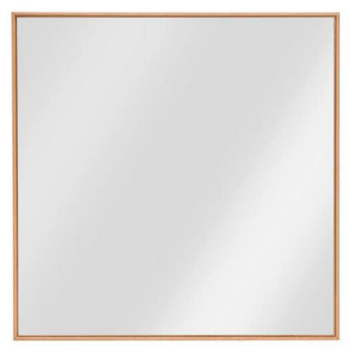 WANDSPIEGEL 72/72/3 cm    in quadratisch  - Buchefarben, MODERN, Glas/Holz (72/72/3cm) - Linea Natura