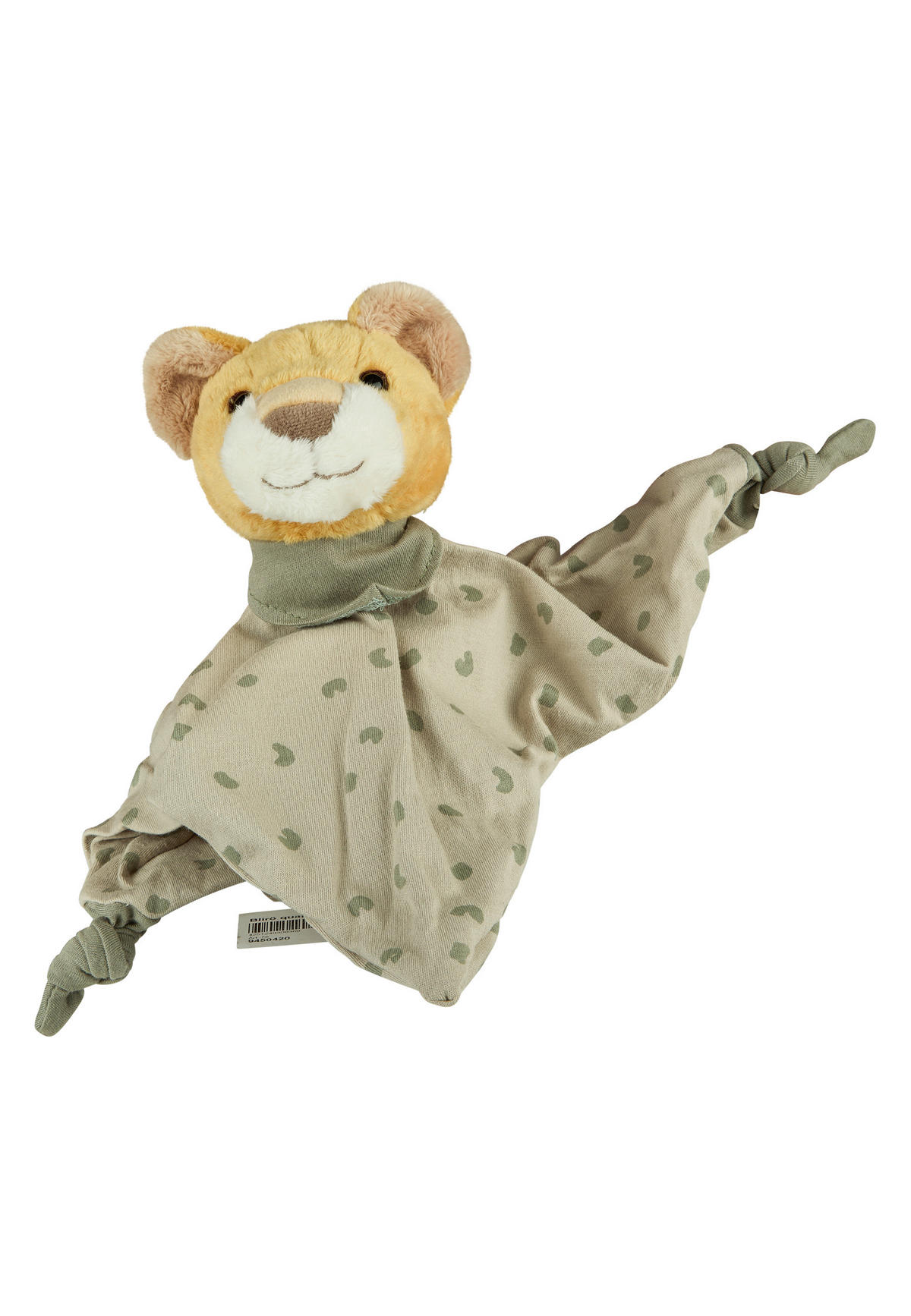 SCHMUSETUCH Löwe Leo  - Mintgrau, Basics, Textil (27/42/9cm) - Sterntaler