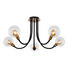 LED-DECKENLEUCHTE - Klar/Goldfarben, LIFESTYLE, Glas/Metall (128/65cm) LED-DECKENLEUCHTE - Klar/Goldfarben, LIFESTYLE, Glas/Metall (128/65cm)