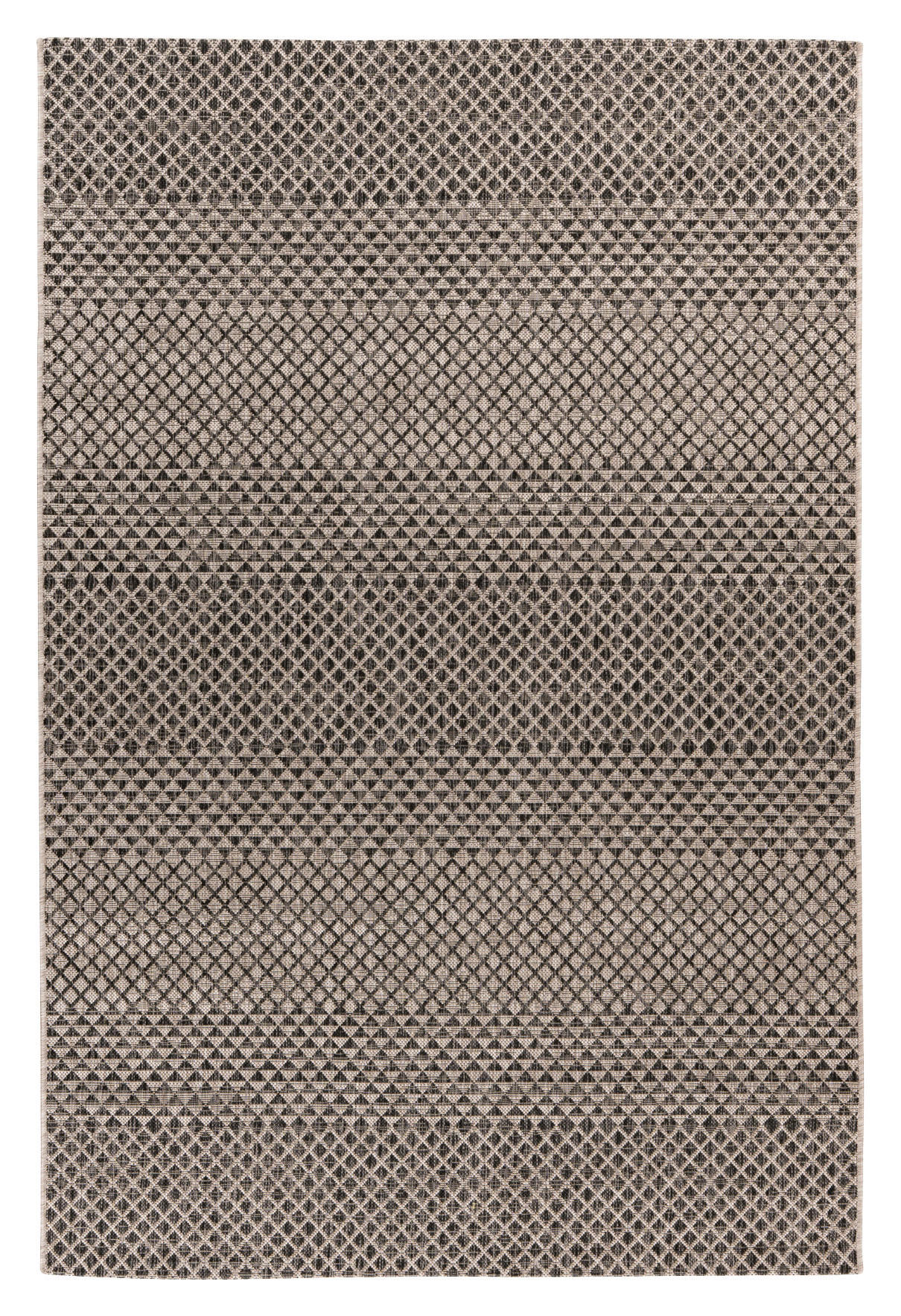 In- und Outdoorteppich 160/230 cm My Nordic Grau, Graubraun  - Graubraun/Grau, Design, Textil (160/230cm) - Obsession