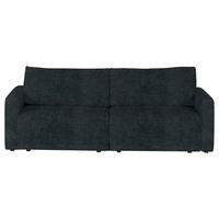 2,5-SITZER Velours Anthrazit  - Anthrazit/Schwarz, Design, Kunststoff/Textil (240/70/125cm) - Xora