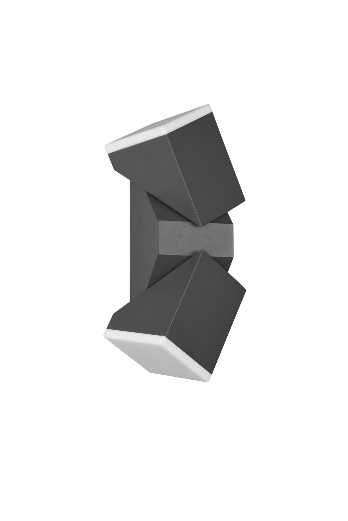 VÄGGLAMPA UTOMHUS - antracit, Basics, metall/plast (9/28/10,6cm) - Trio Leuchten