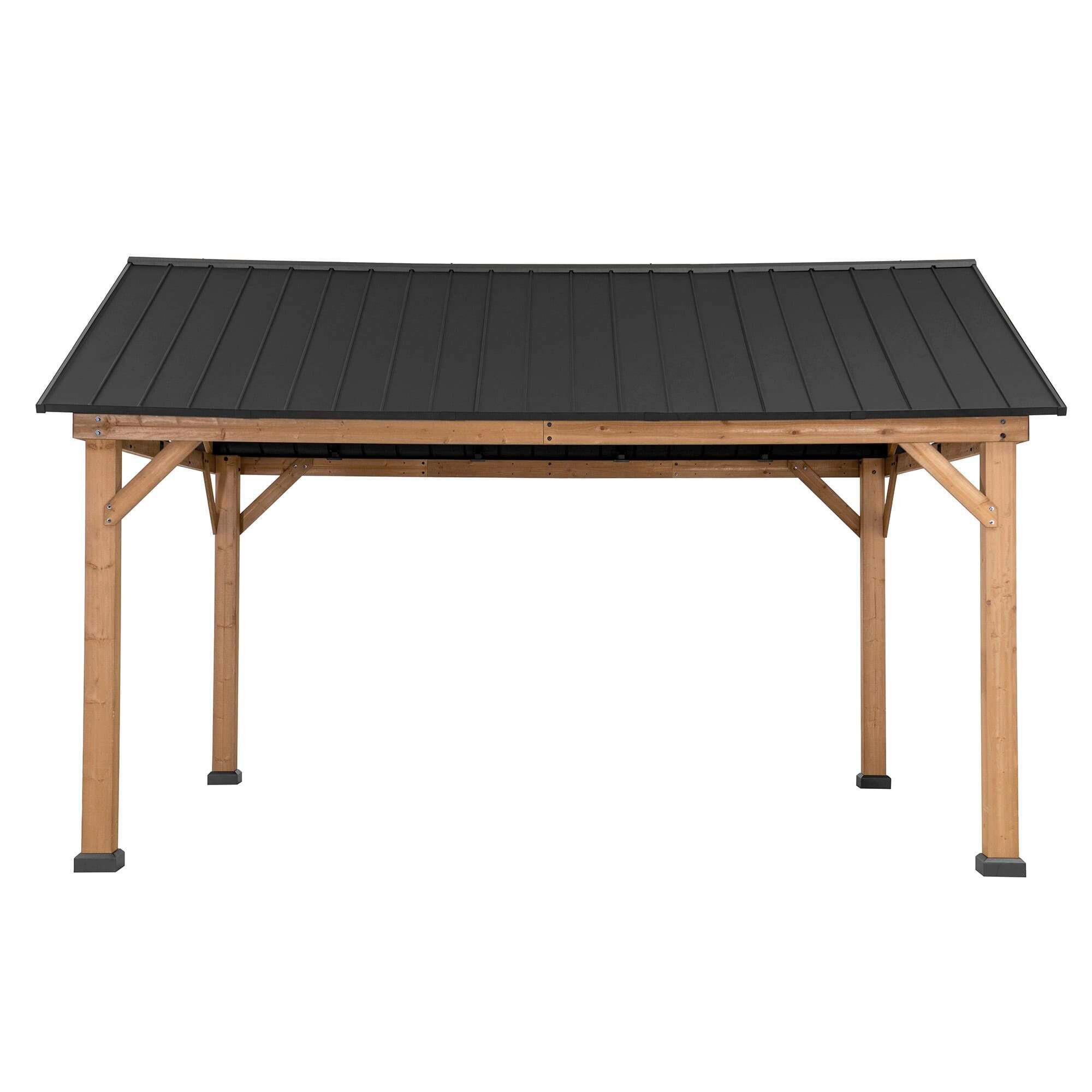 PAVILLON 399,5/291,5/335,5 cm  - Anthrazit, Basics, Holz/Kunststoff (399,5/291,5/335,5cm) - Modante