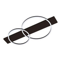 STROPNÉ LED SVIETIDLO, 78/40/9 cm - čierna/biela, Design, kov/drevo (78/40/9cm) - Eglo