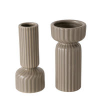 VASE  - Grau, Basics, Keramik (7/14cm) - Ambia Home