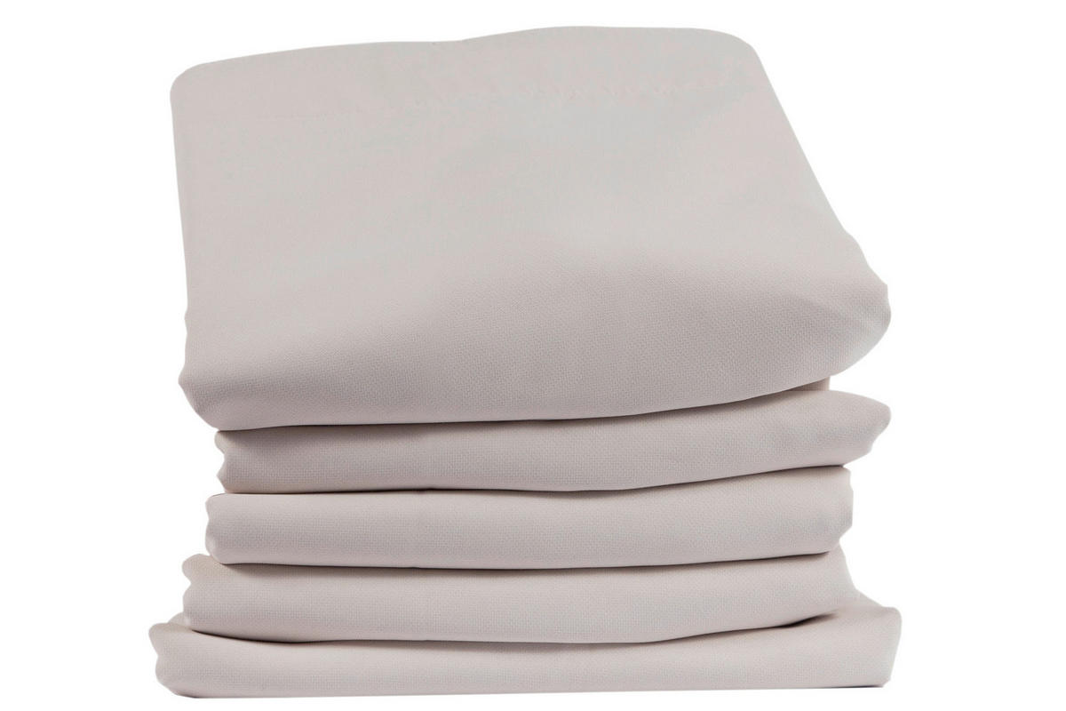 LÄRMSCHUTZVORHANG black-out (lichtundurchlässig)  - Hellgrau, Basics, Textil/Metall (145/260cm)