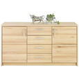 SIDEBOARD 142/77/40 cm  - Buchefarben/Nickelfarben, Natur, Holz/Holzwerkstoff (142/77/40cm) - Linea Natura