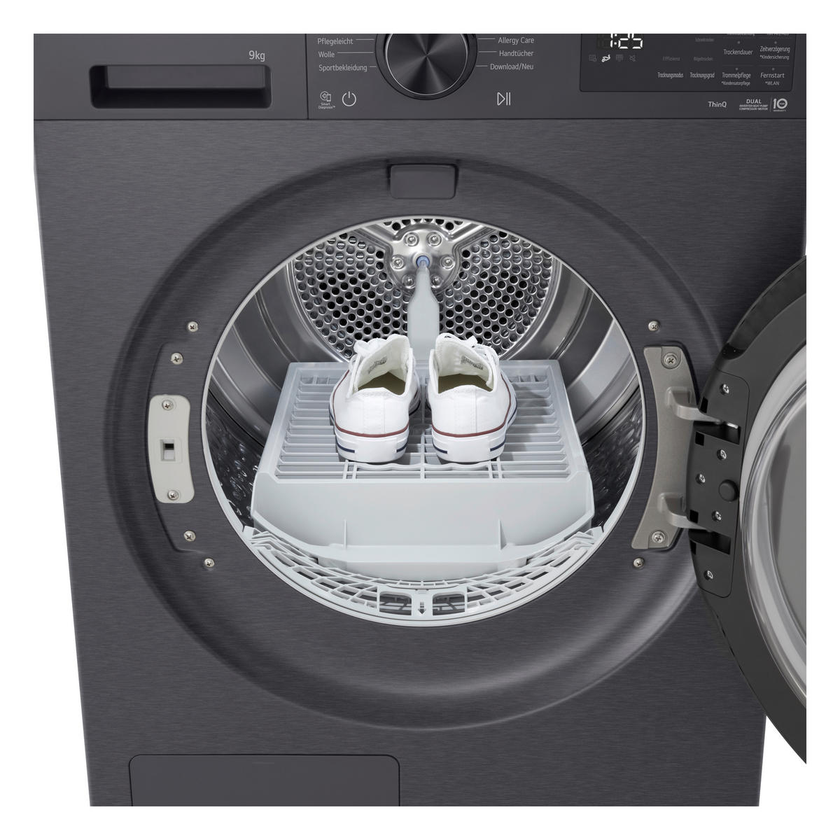 WÄRMEPUMPENTROCKNER RT90X7B  - Schwarz, Basics, Metall (60/85/66cm) - LG