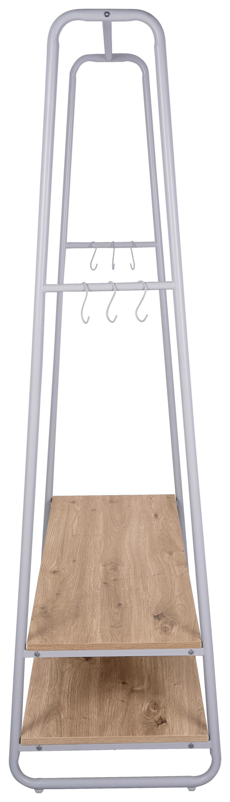 GARDEROBENSTÄNDER in Naturfarben, Weiß 100/160/45 cm   - Naturfarben/Weiß, Basics, Holzwerkstoff/Metall (100/160/45cm) - Xora