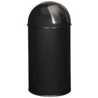 ABFALLSAMMLER 50 L  - Schwarz, Basics, Metall (35/74/35cm) - MID.YOU