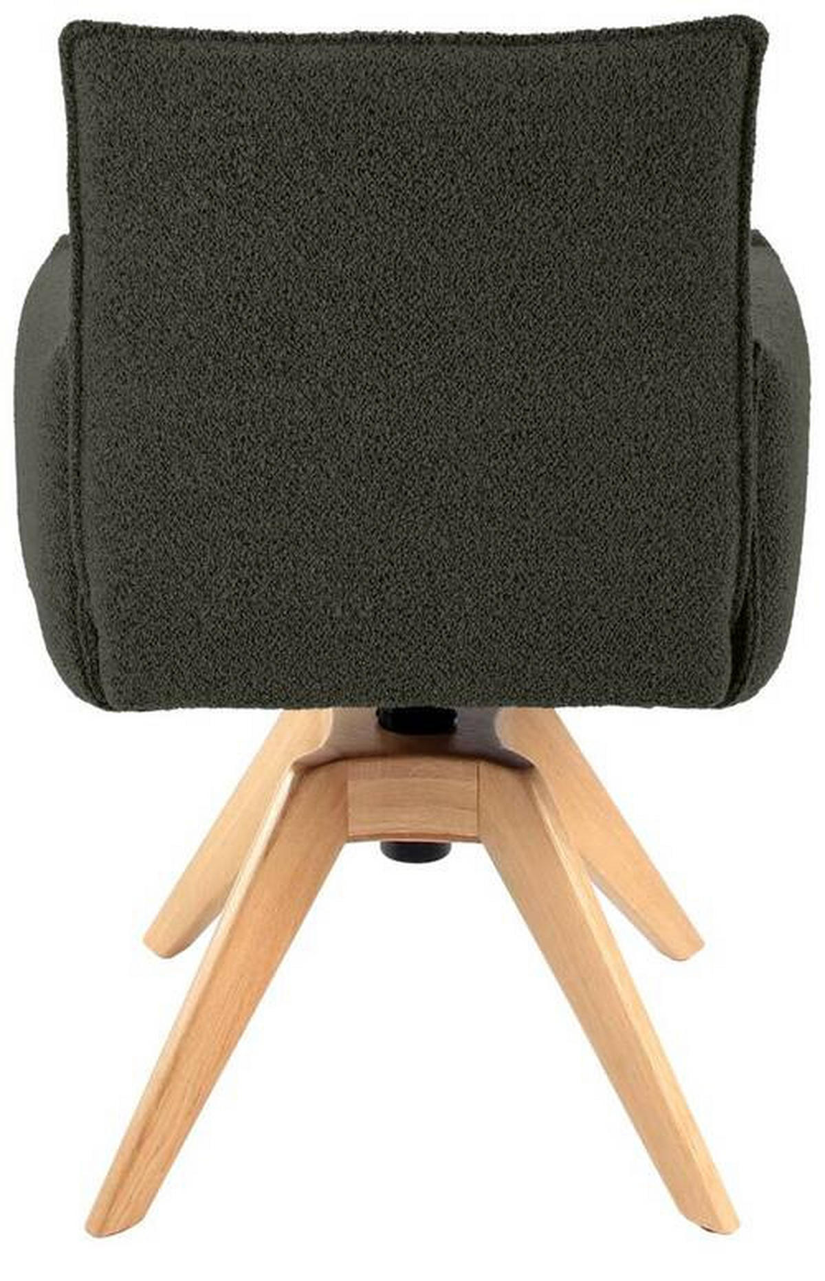 ARMLEHNSTUHL  in Webstoff  - Waldgrün/Eichefarben, Design, Holz/Textil (57/86/65cm) - Valnatura