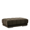 HOCKER Textil Graubraun  - Chromfarben/Graubraun, Design, Textil (126/42/76cm) - Beldomo Speed